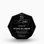 Personalized Years of Service Retirement Keepsake Acrylic Award<br><div class="desc">Custom acrylic block keepsake includes retirement wishes and years of service on any color background,  we show black. Perfect for business and corporate retirement gifts.</div>