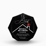 Personalized Years of Service Retirement Keepsake Acrylic Award<br><div class="desc">Custom acrylic block keepsake includes retirement wishes and years of service on any color background,  we show black. Perfect for business,  corporate,  real estate retirement gifts.</div>