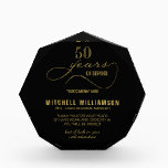 Personalized Years of Service Retirement Keepsake  Acrylic Award<br><div class="desc">Medium size custom acrylic block keepsake includes your employee's name, years of service, retirement wishes and more in chic gold lettering on any color background, we show black. Perfect for business and corporate retirement gifts. Dimensions: 6.5" high x 6" long x 1" wide - Available in 3 different sizes. MATCHING...</div>