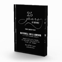 Personalized Years of Service Retirement Keepsake