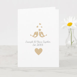 Personalized Years Together Anniversary Gift Card