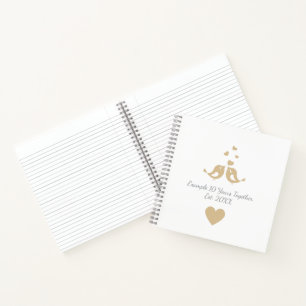 Personalized Years Together Anniversary Gift Notebook