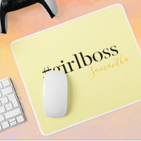 Personalized Yellow #GirlBoss Name 