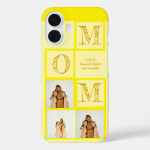 Personalized Yellow iPhone Case–Custom Photo Text iPhone 16 Case