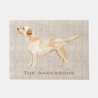 Personalized Yellow Lab Silhouette