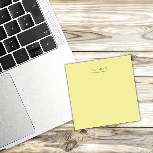 Personalized Yellow Notes