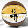 Personalized Yellow Player Silhouette Team Kids Basketball