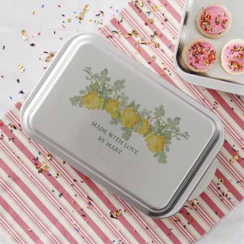 Personalized Yellow Roses Gift Idea  Cake Pan