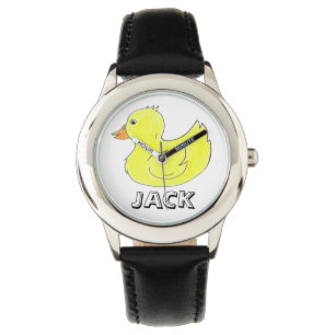 Personalized Yellow Rubber Ducky Duck Duckie Watch