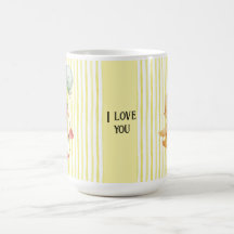 personalized yellow stripe duckling birthday plate