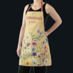 Personalized Yellow Wildflower Garden Apron<br><div class="desc">The "Personalized Yellow Wildflower Garden Apron" is the perfect accessory for gardening enthusiasts who want to add a touch of personalization to their gardening experience. This sunny yellow apron not only keeps you clean while you work in the garden but also allows you to make it uniquely yours by adding...</div>