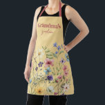 Personalized Yellow Wildflower Garden Apron<br><div class="desc">The "Personalized Yellow Wildflower Garden Apron" is the perfect accessory for gardening enthusiasts who want to add a touch of personalization to their gardening experience. This sunny yellow apron not only keeps you clean while you work in the garden but also allows you to make it uniquely yours by adding...</div>