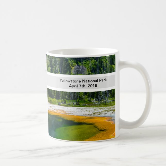 Personalized Yellowstone National Park Wyoming USA Coffee Mug (Right)