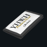 Personalized YHWH YAHWEH Above All Else Christian Trifold Wallet<br><div class="desc">Personalized YHWH YAHWEH Above All Else Inspirational Christian Trifold Wallet. Stylish inspirational Christian Trifold Wallet designed with YHWH and ABOVE ALL ELSE in white and gold typography. The A and the E are set to form part of the Jewish name for God, YAHWEH. Underneath there is a CUSTOMIZABLE NAME where...</div>