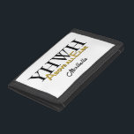 Personalized YHWH YAHWEH Above All Else Christian Trifold Wallet<br><div class="desc">Personalized YHWH YAHWEH Above All Else Inspirational Christian Trifold Wallet. Stylish inspirational Christian Trifold Wallet designed with YHWH and ABOVE ALL ELSE in white and gold typography. The A and the E are set to form part of the Jewish name for God, YAHWEH. Underneath there is a CUSTOMIZABLE NAME where...</div>