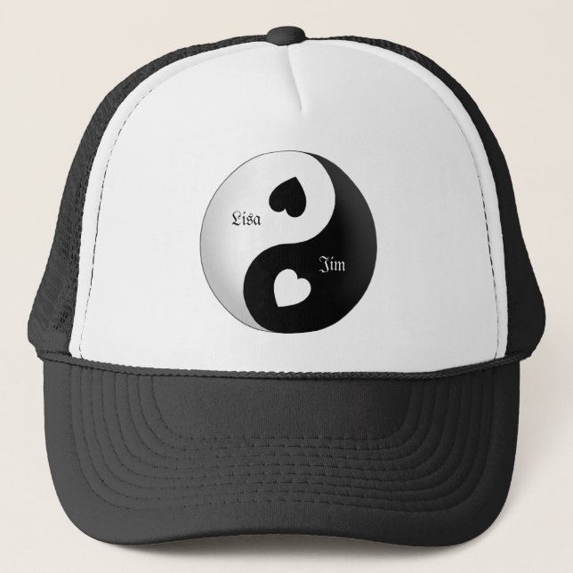 Personalized Yin Yang Love Hat (Front)