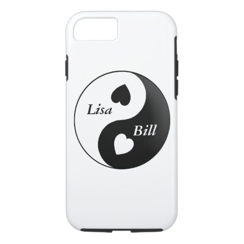 Personalized Yin Yang Love iPhone 7 Case
