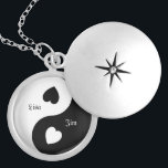 Personalized Yin Yang Love Necklace<br><div class="desc">Necklaces are a great way to show off your sense of style to the world. Drape yourself in style while adding the perfect touch to make your everyday wardrobe shine. Necklaces are a swank addition to any outfit and a great way to make a statement, and are uniquely chic no...</div>