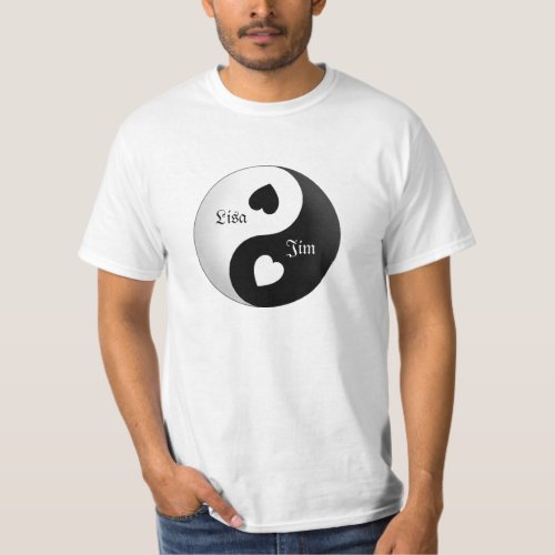 Personalized Yin Yang Love Shirt