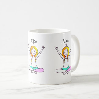 Personalized Yoga Girl Coffee Mug