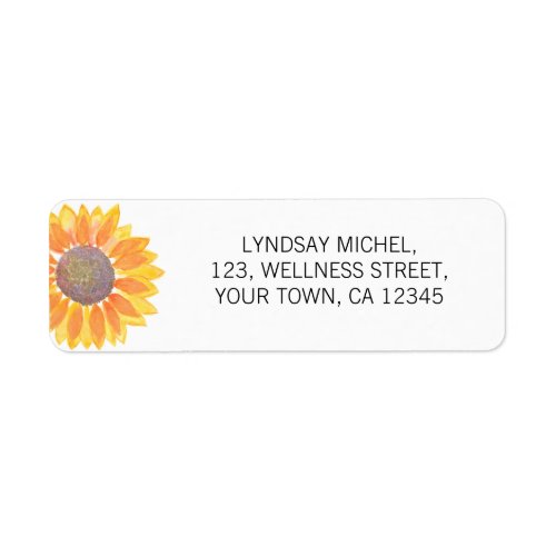 Personalized Yoga Instructor Return Address Label