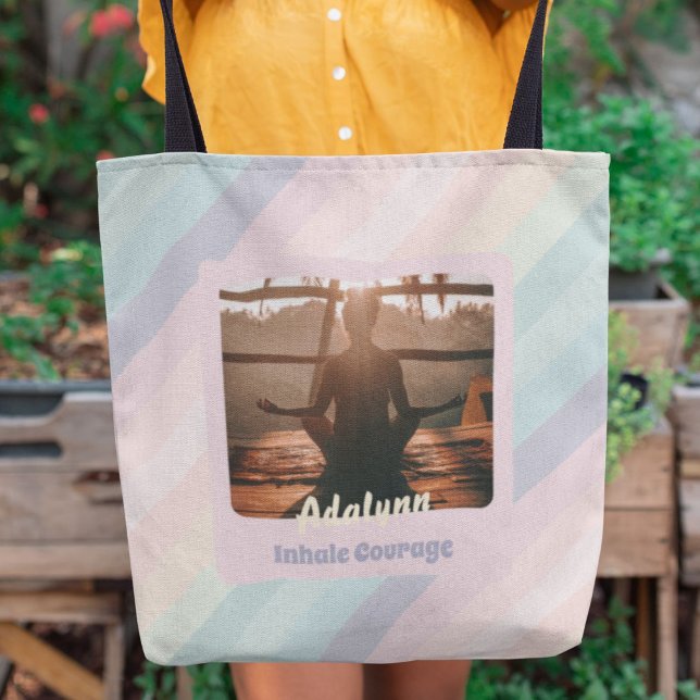 Personalized Yoga Lover Teacher Mom Women Gift Tote Bag (Personalized Yoga Lover Teacher Mom Women Gift)