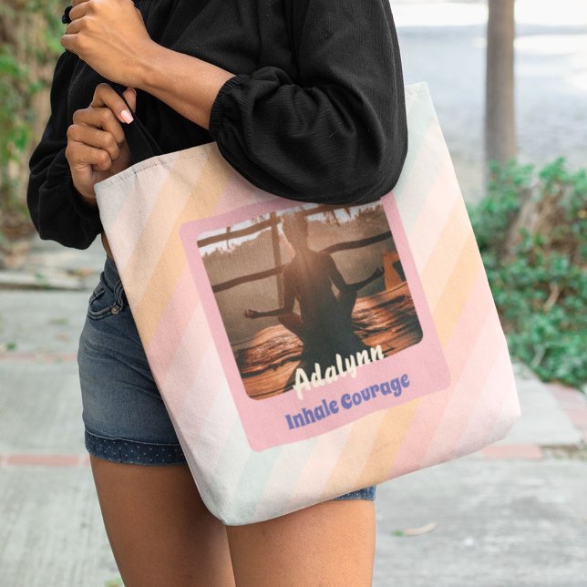 Personalized Yoga Lover Teacher Mom Women Gift Tote Bag (Personalized Yoga Lover Teacher Mom Women Gift)