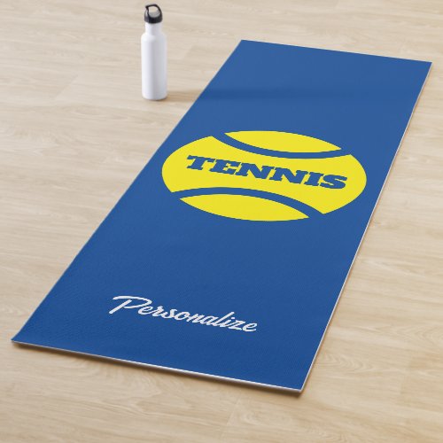 Personalized yoga mat for tennis players and fans