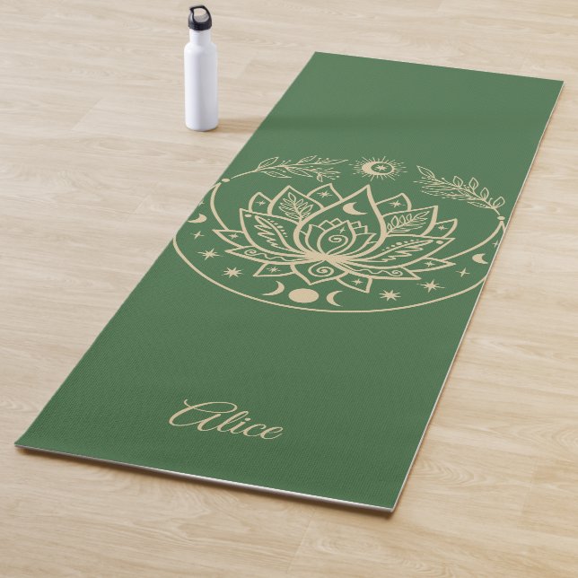 Personalized Yoga Mat Meditation Gift Purple (In Situ)