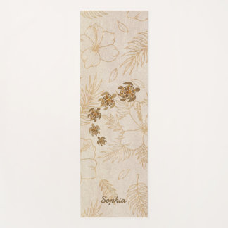 Personalized Yoga Mat Meditation Hawaii Sea Turtle