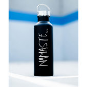 Personalized Yoga "Namaste" - Insulated Bottles (Front - Black)