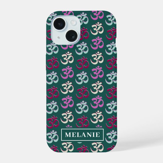 Personalized Yoga Oom Symbol Pattern Iphone Case (Back)