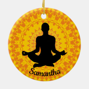 Personalized Yoga Ornament