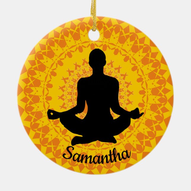 Personalized Yoga Ornament (Back)