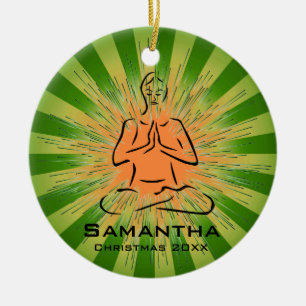 Personalized Yoga Pose Ornament