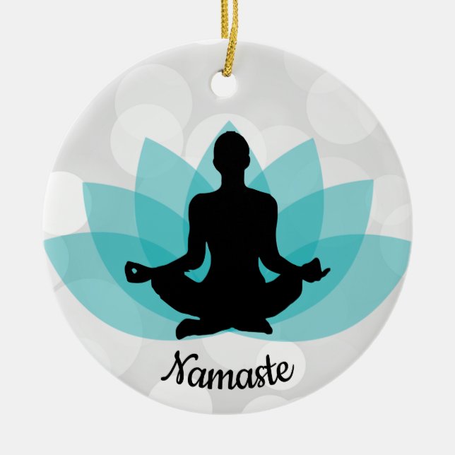 Personalized Yoga Pose Ornament (Front)
