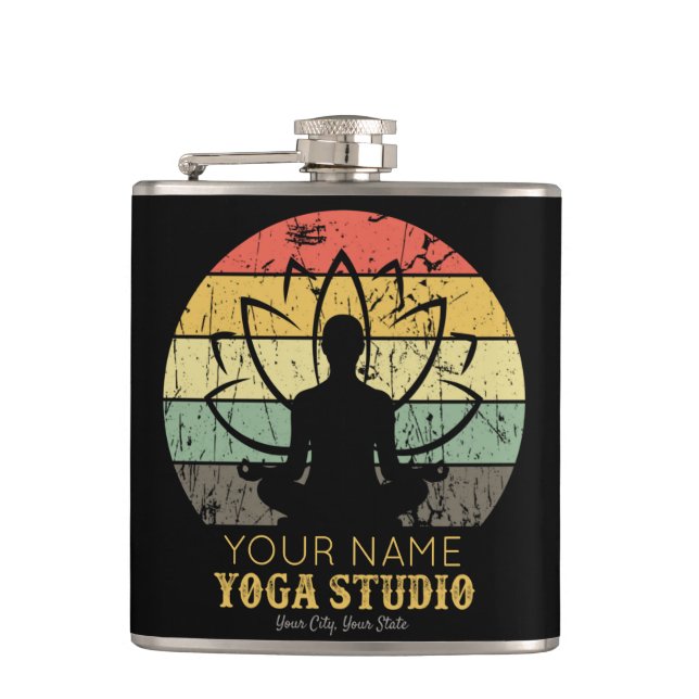 Personalized Yoga Studio Fitness Instructor Guru  Flask (Front)