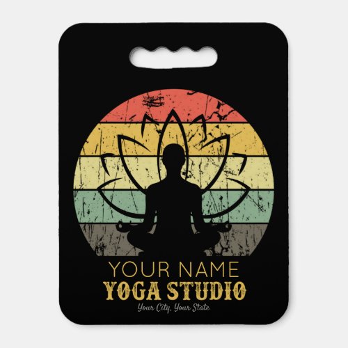 Personalized Yoga Studio Fitness Instructor Guru  Seat Cushion