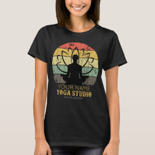 Personalized Yoga Studio Fitness Instructor Guru T-Shirt