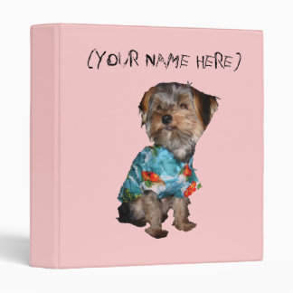 Personalized Yorkie Binder