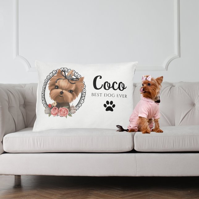 Personalized Yorkie Dog Bed (Creator Uploaded)