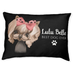 Personalized Yorkie Dog Bed