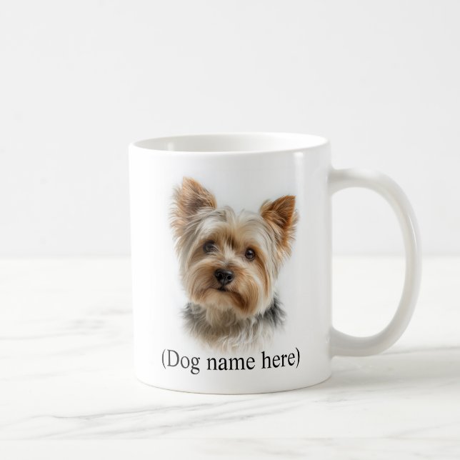 Personalized Yorkie Dog Dad  Coffee Mug (Right)