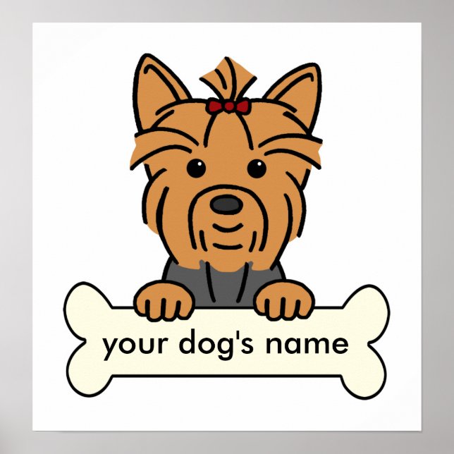 Personalized Yorkie Poster (Front)
