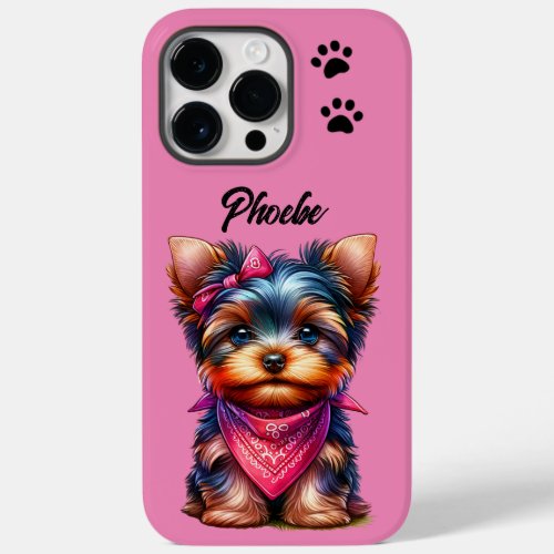 Personalized Yorkie Puppy Phone Case