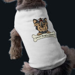 Personalized Yorkie T-Shirt<br><div class="desc">An adorable Yorkie cartoon! Type in your dog's name or any text you want to create a custom design. Show you love your Yorkie with these personalized dog products. A great gift for Yorkie owners!</div>
