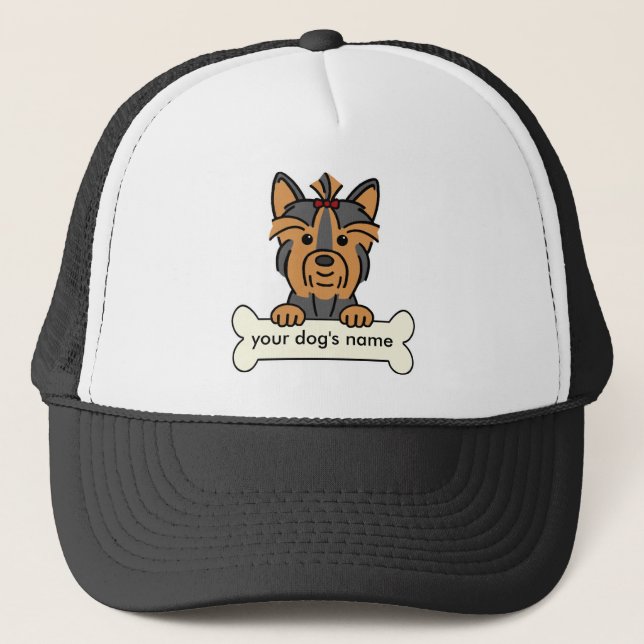 Personalized Yorkie Trucker Hat (Front)