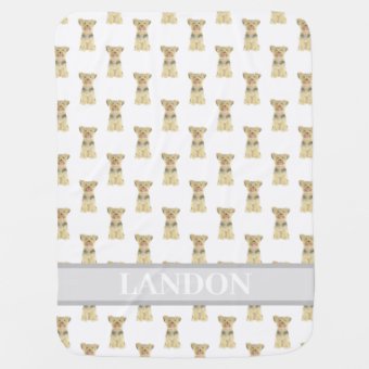 Dog Yorkshire Terrier Puppy Pattern Print Blanket