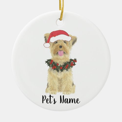 Personalized Yorkshire Terrier Ceramic Ornament