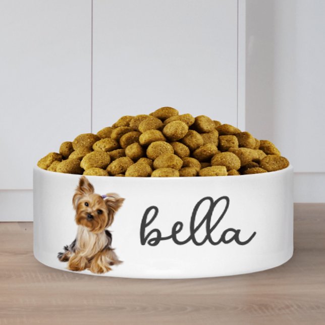 Personalized Yorkshire Terrier Dog Food Bowl (Creator Uploaded)